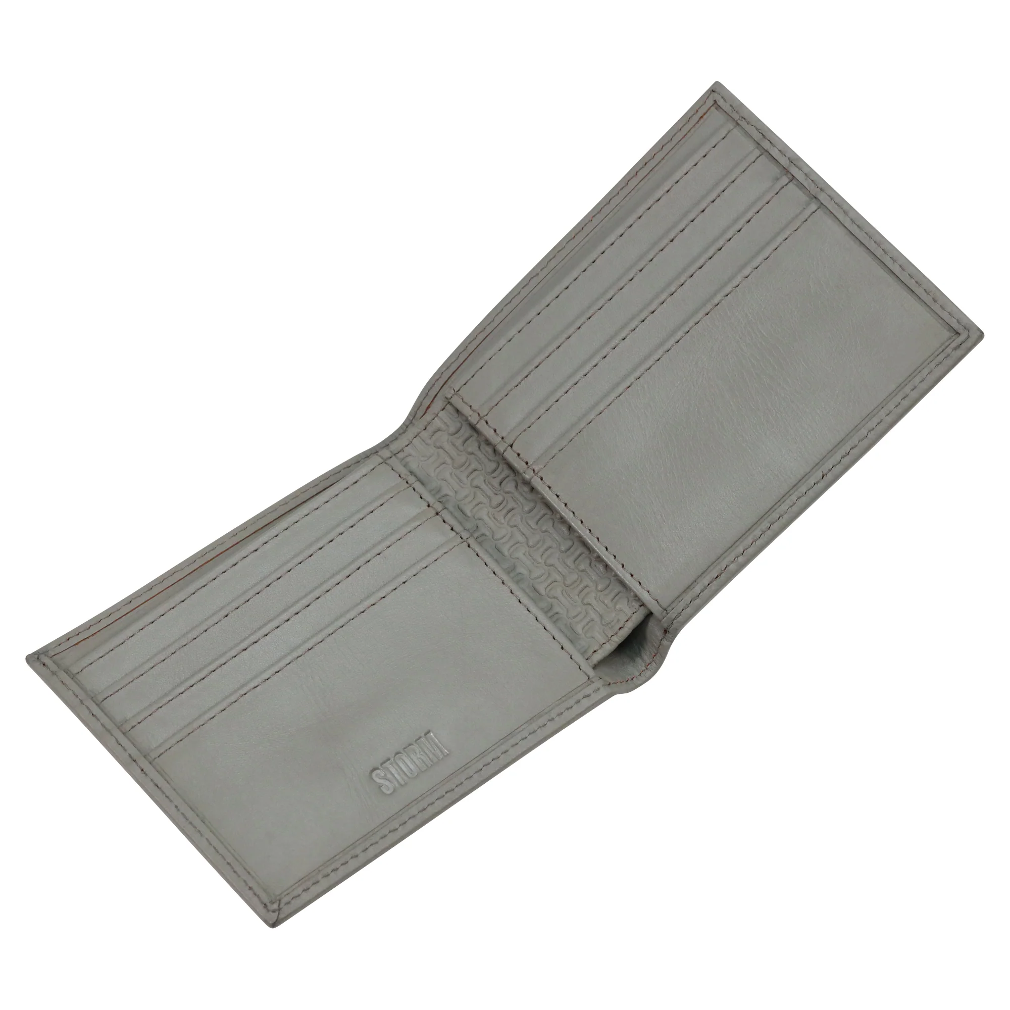 CARES EMBOSS BI FOLD WALLET GREY - Image 2