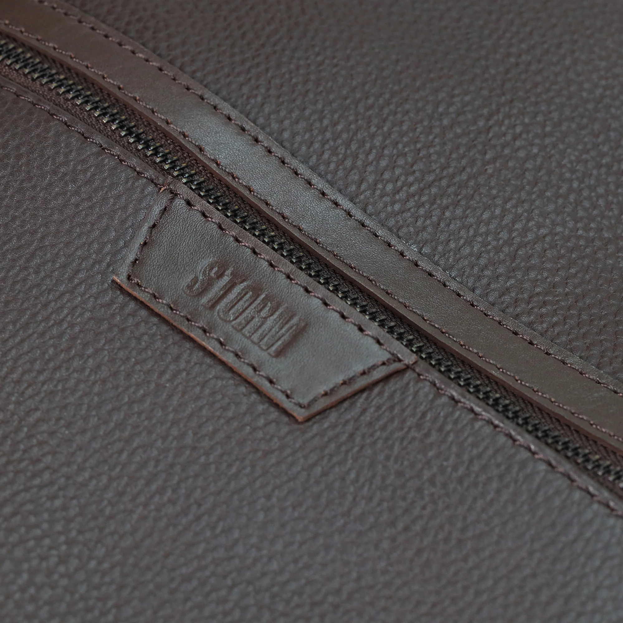 CARES LEATHER BACKPACK BROWN - Image 4