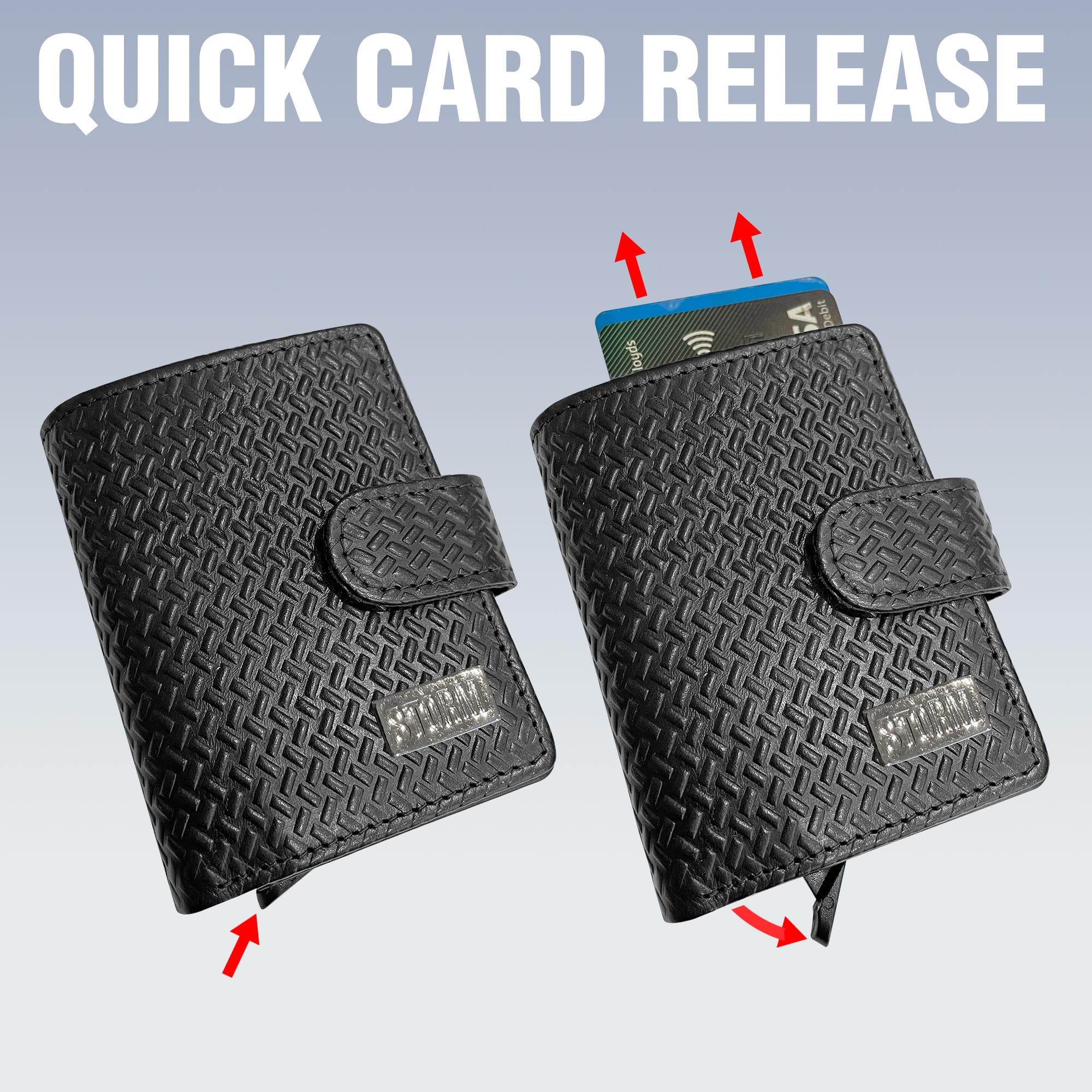 DRACO CARBON POP UP WALLET BLACK - Image 5
