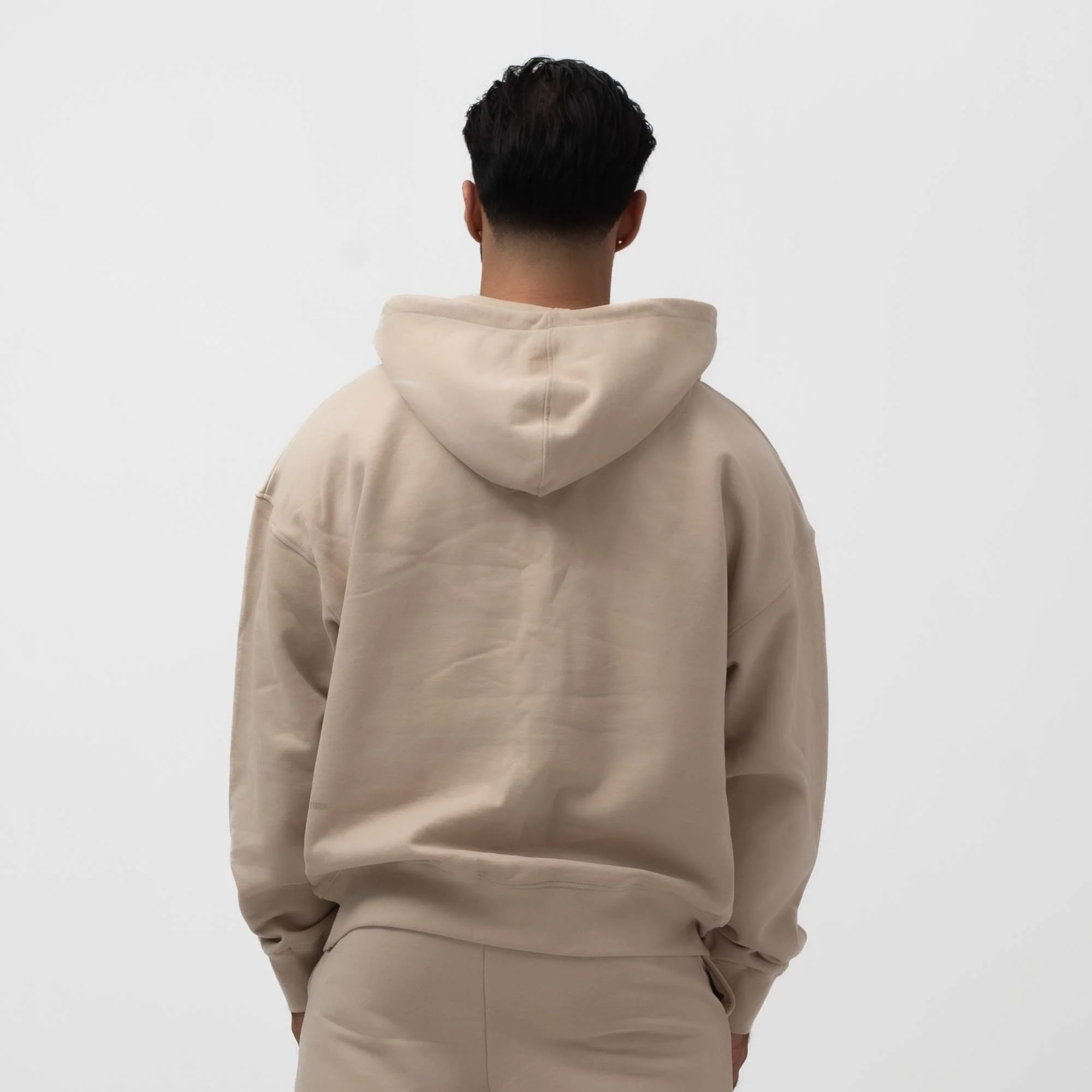 ESSENTIAL OVERSIZED HOODIE SAND - Image 3