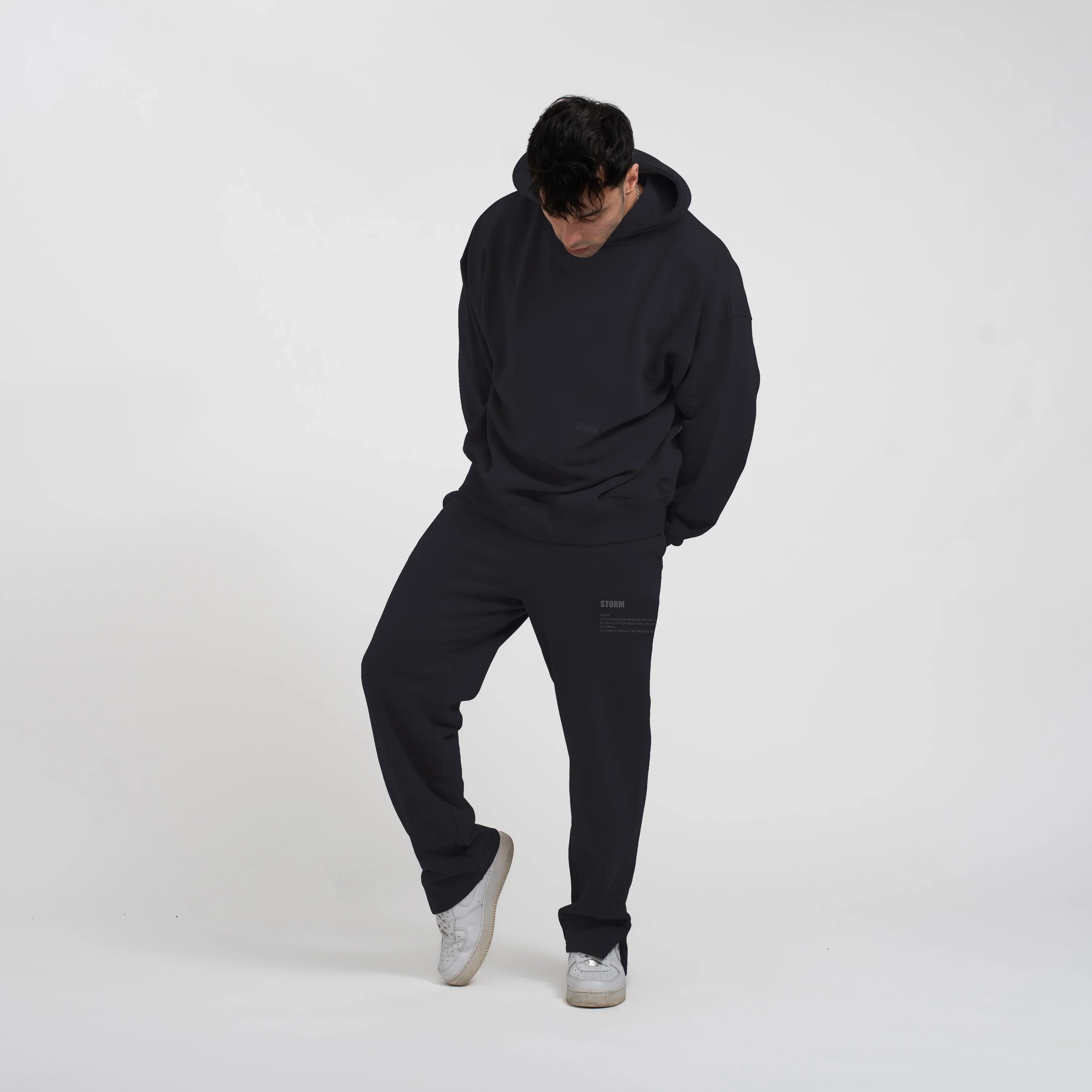 ESSENTIAL SIDE SLIT SWEATPANTS MIDNIGHT - Image 3