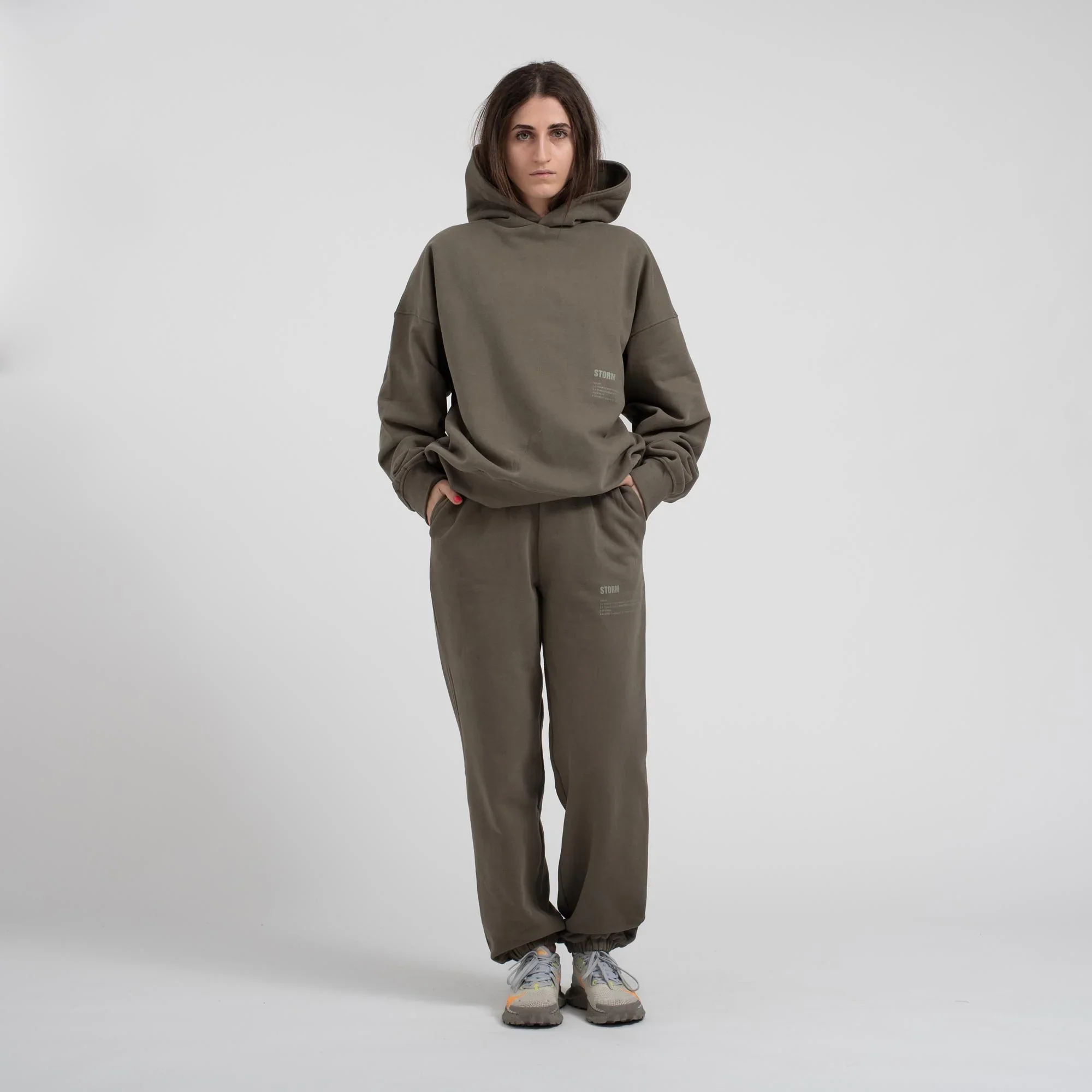 EVERYDAY OVERSIZED HOODIE OLIVE - Image 3
