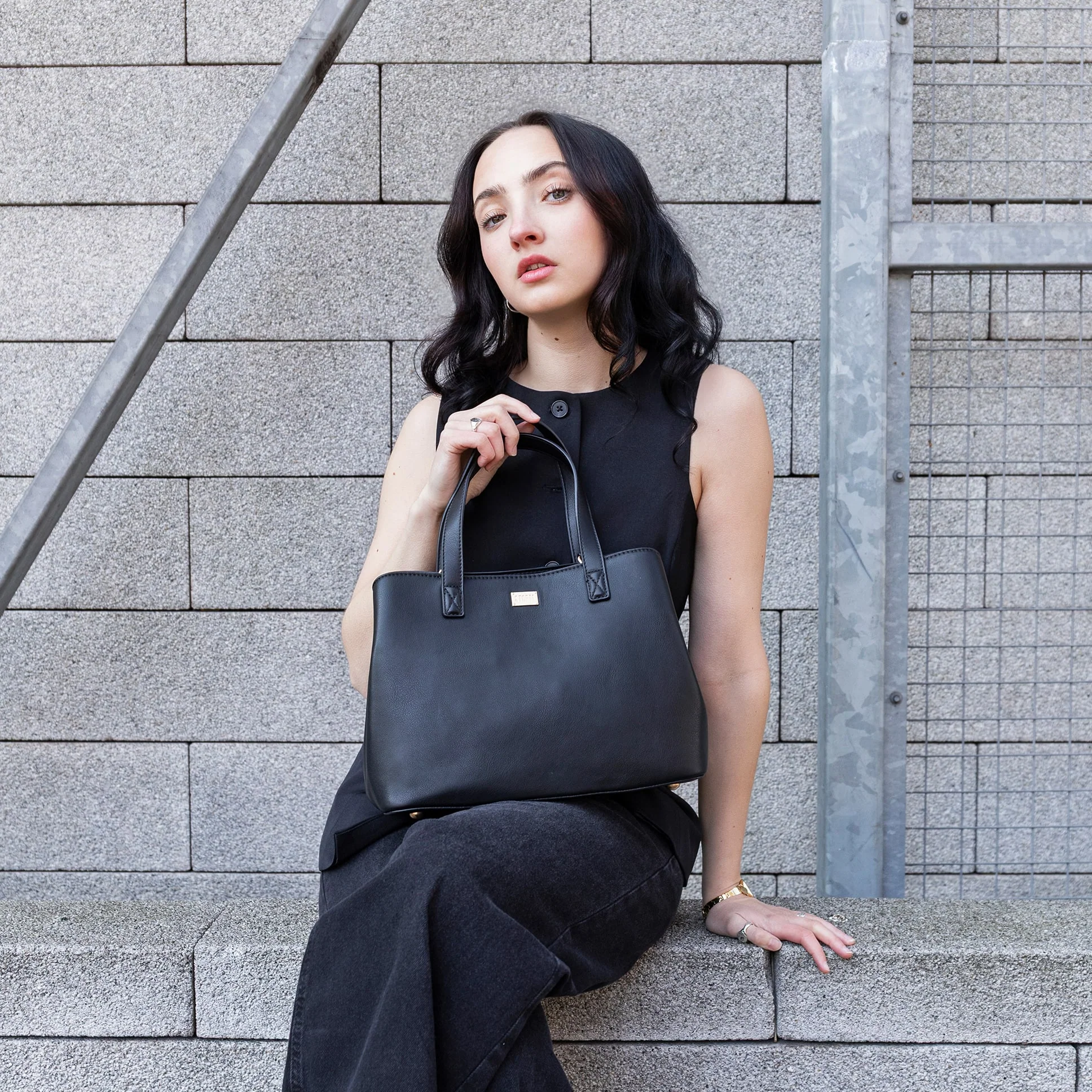 HERA WORK TOTE BLACK - Image 6