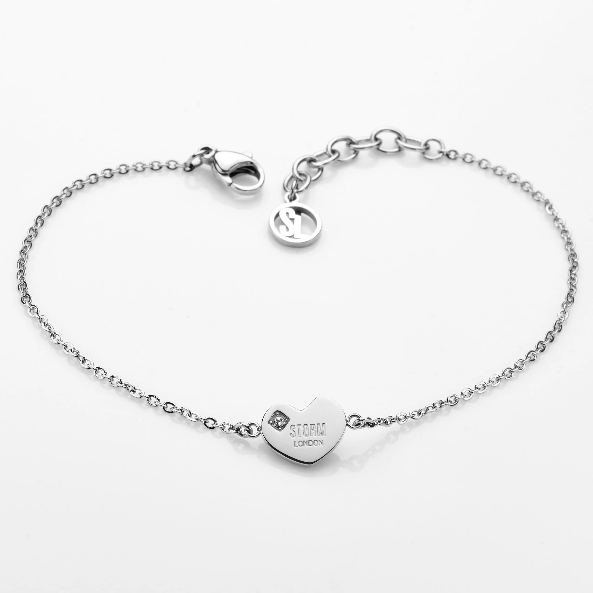 MINI HEART BRACELET SILVER