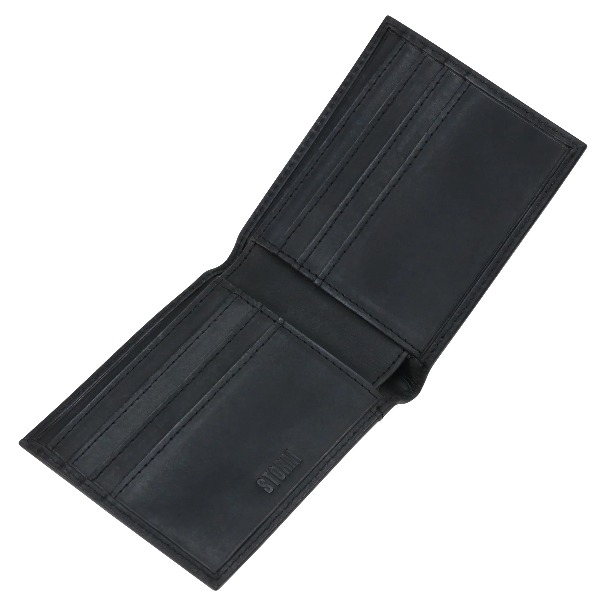 ODIN LEATHER WALLET BLACK - Image 2