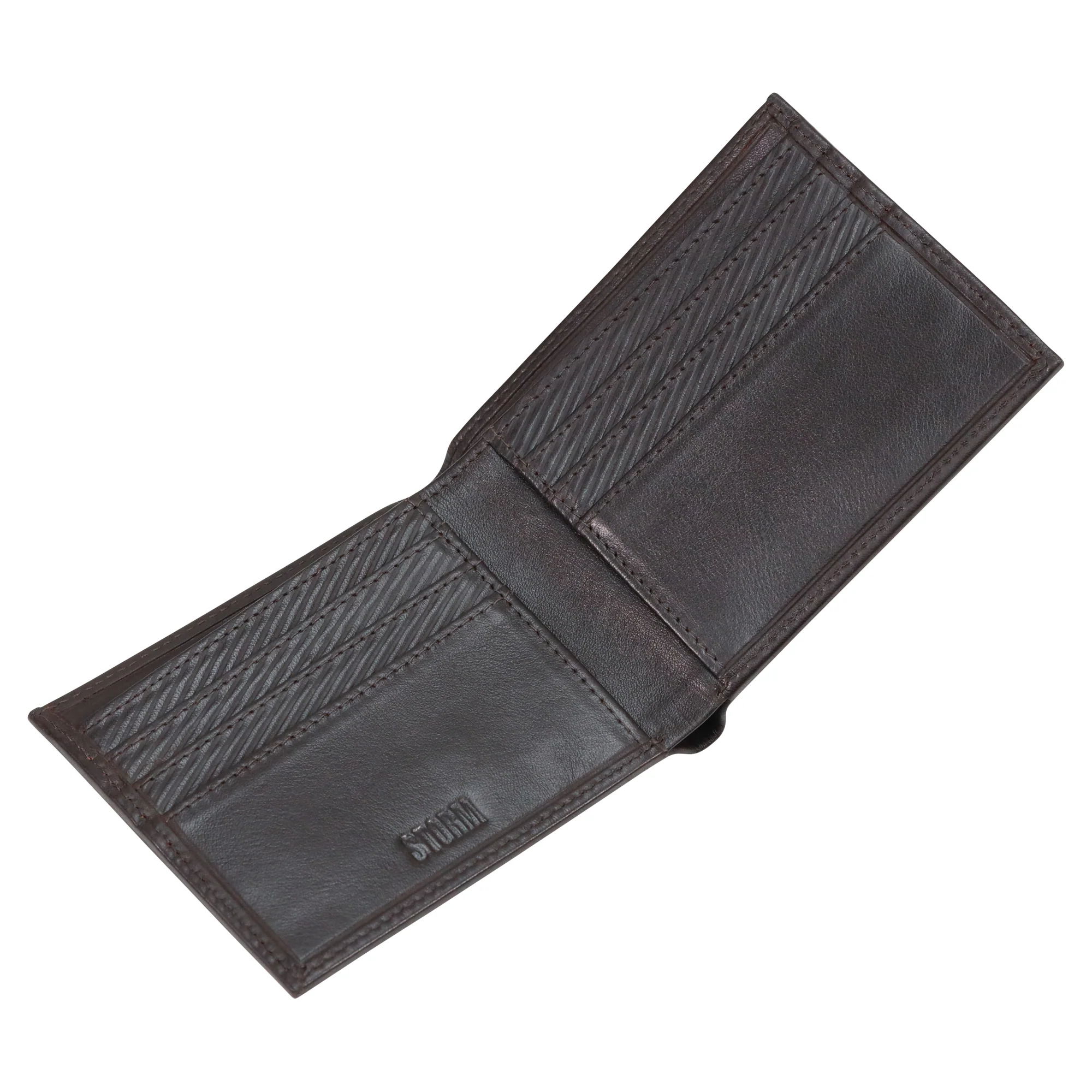 PLUTUS EMBOSSED WALLET BROWN - Image 2