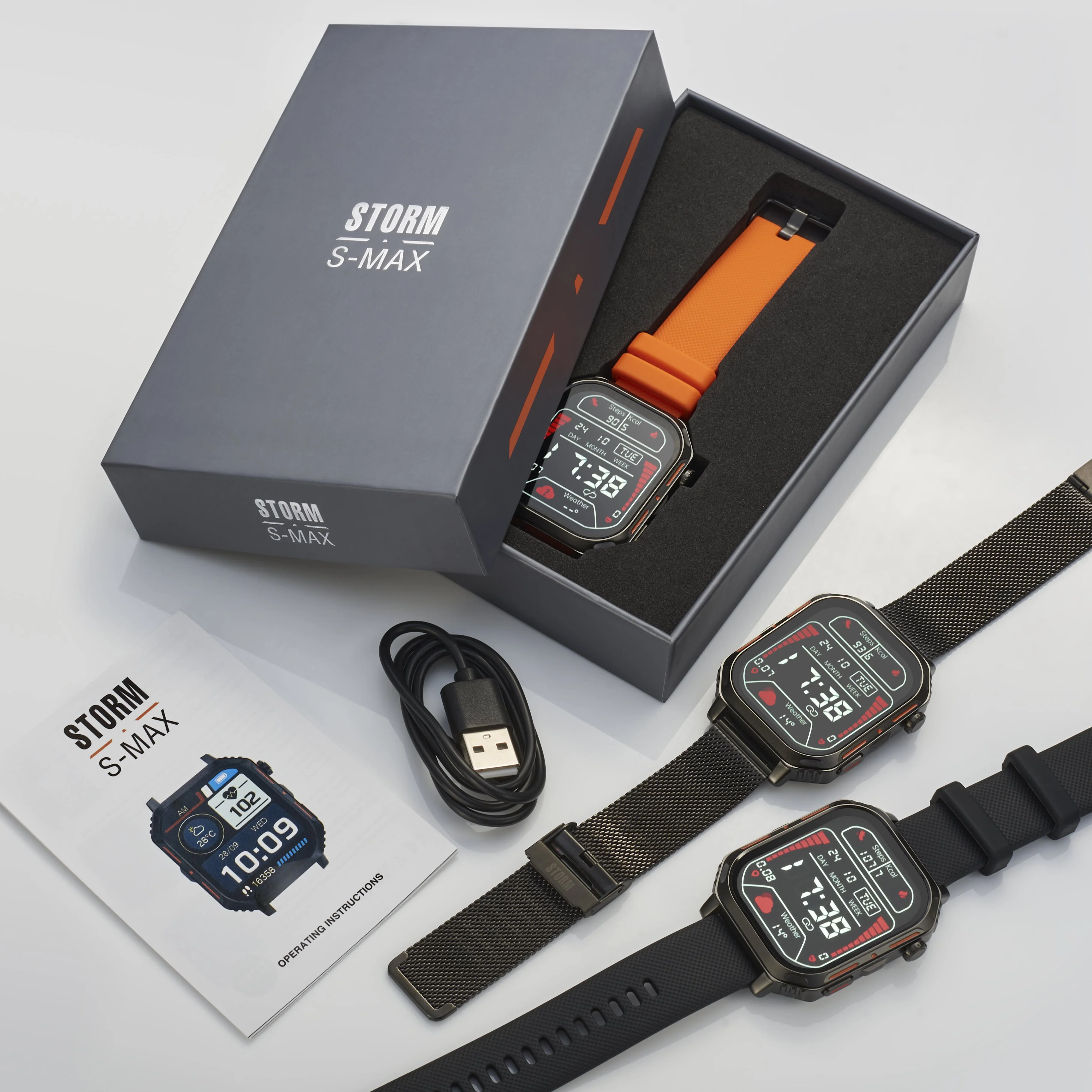 S-MAX SMART WATCH SILICON BLACK - Image 4