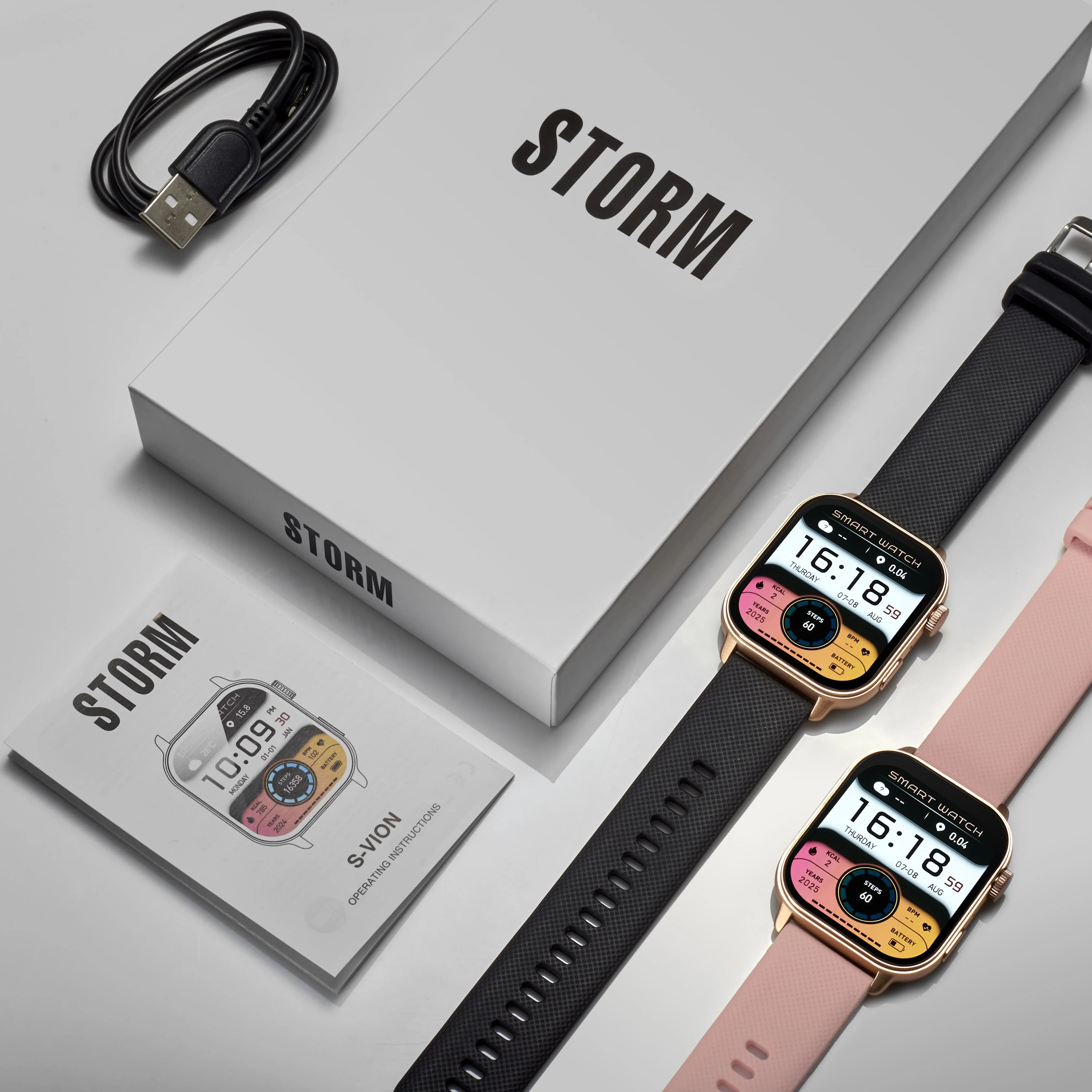 S-VION SMART WATCH RG-PINK - Image 3