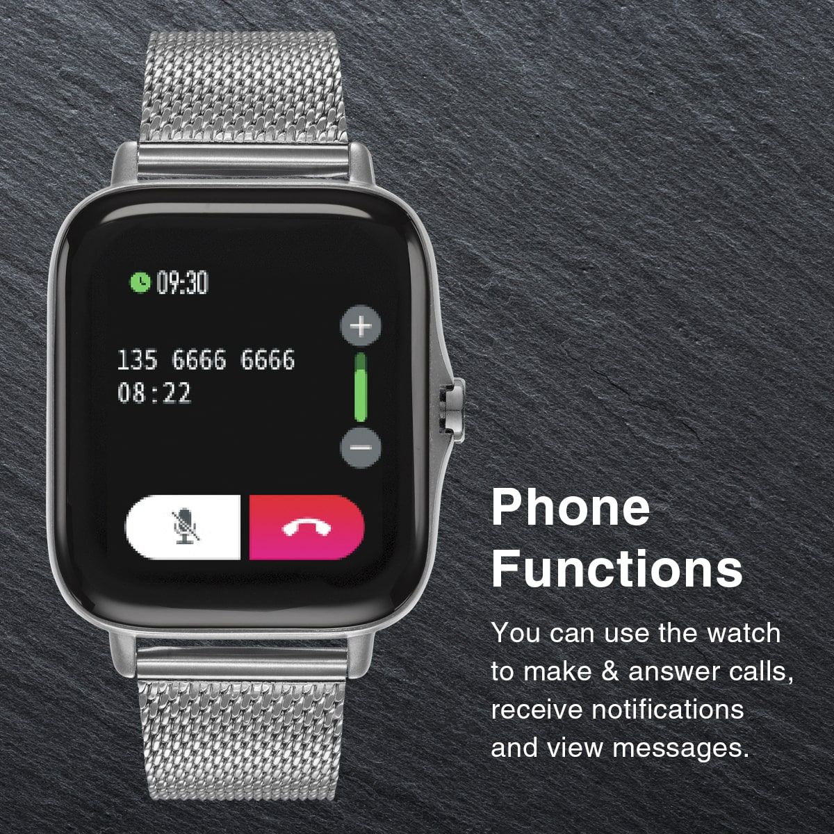 SM2 SMART WATCH MESH BLACK - Image 3