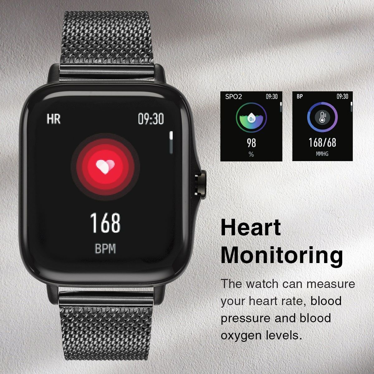 SM2 SMART WATCH SILICON BLACK - Image 6