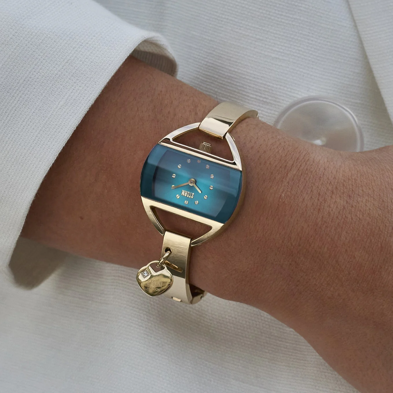 TEMPTRESS CHARM GOLD-TEAL - Image 5