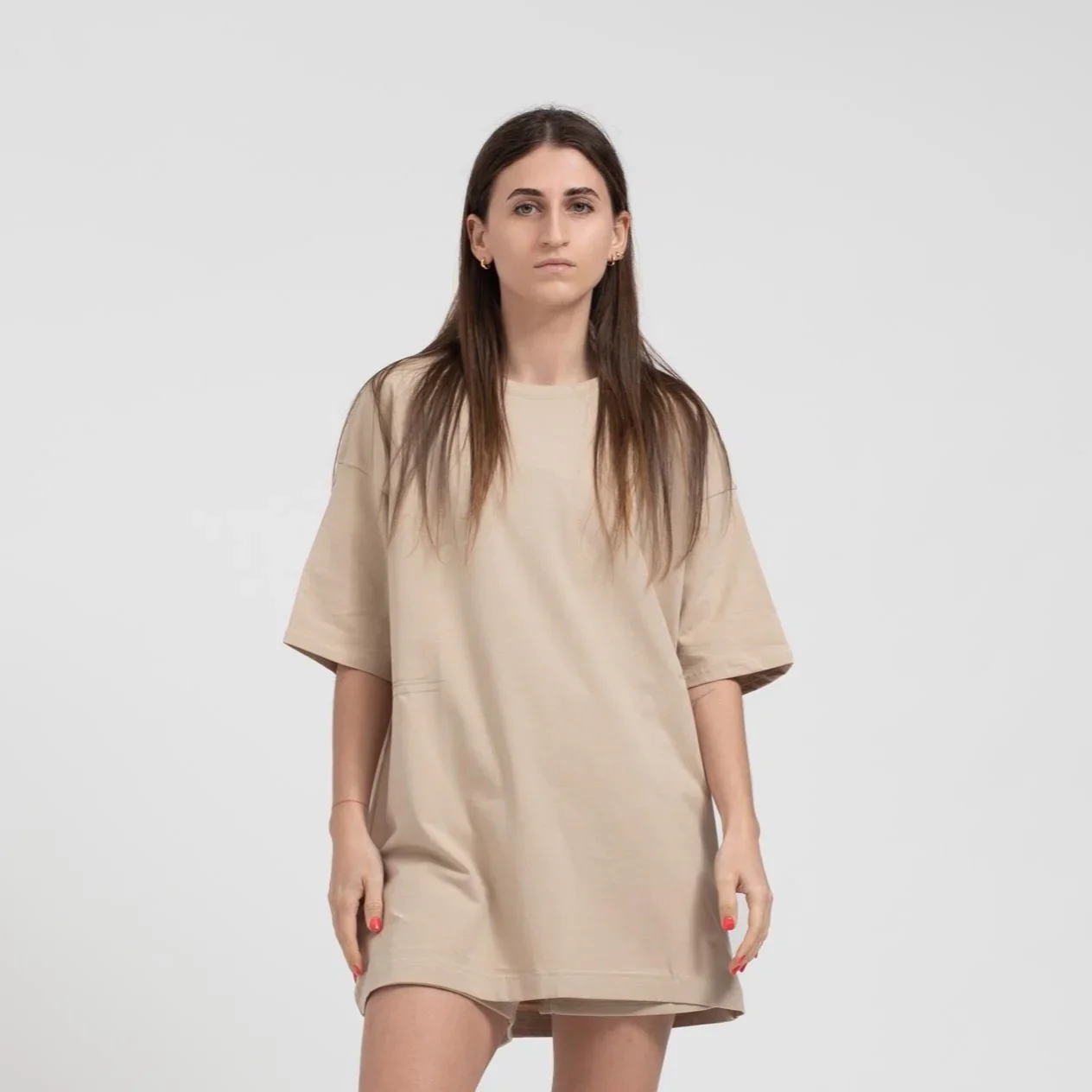 ULTIMATE OVERSIZED T-SHIRT SAND - Image 2